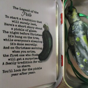 Christmas Pickle - Holiday Tradition - Fused Glass image 4