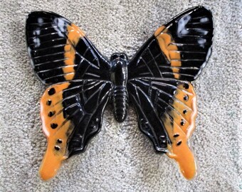 Butterfly with Wavy Wings-Fused Glass