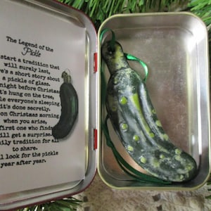 Christmas Pickle - Holiday Tradition - Fused Glass