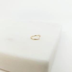 Snug Nose Ring, 10k Solid Gold Nose Hoop, 6mm, 7mm, 8mm, 9mm 22g Hoop Classic Open Hoop Seamless, Tragus, Cartilage, Real Gold Nose Ring Yellow Gold