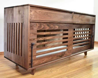 mid century modern dog kennel