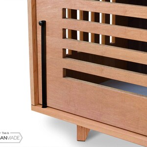 Wood dog house, Stunning dog Furniture, Pet crate solution, Non toxic furniture image 3
