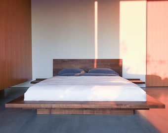 King Platform Float Bed Simple Platform Minimal Bed - Etsy