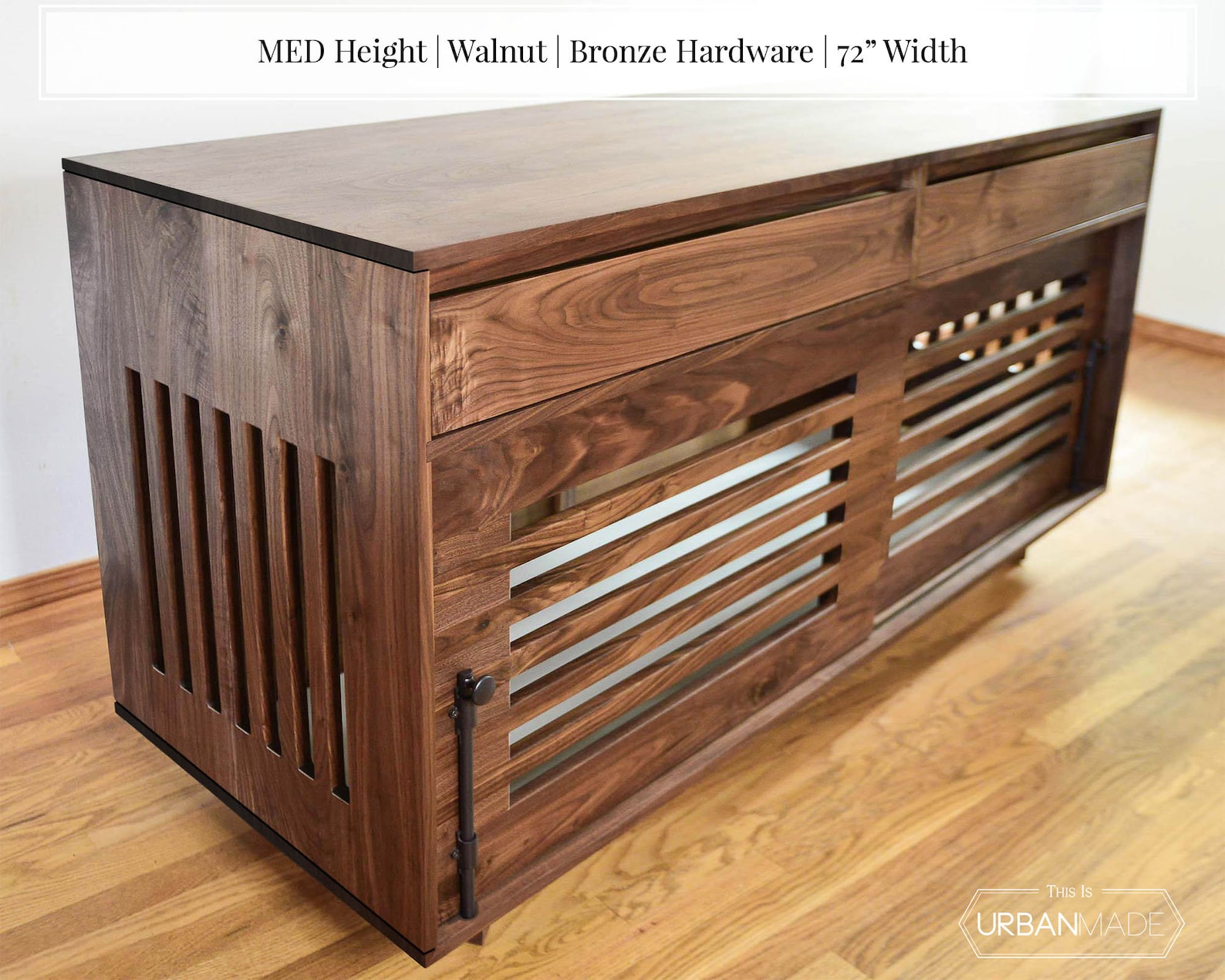 Mid Century Dog Crate Wooden Pet Furniture Wooden Dog crate Etsy