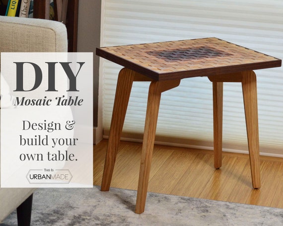Diy Mosaic Table D I Y Craft Project Wood Working Kit Etsy