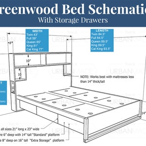 Cherry and reclaimed bed, headboard storage and charging, Bed with drawers, Queen bed, King bed, Underbed storage, Easy assembly image 6