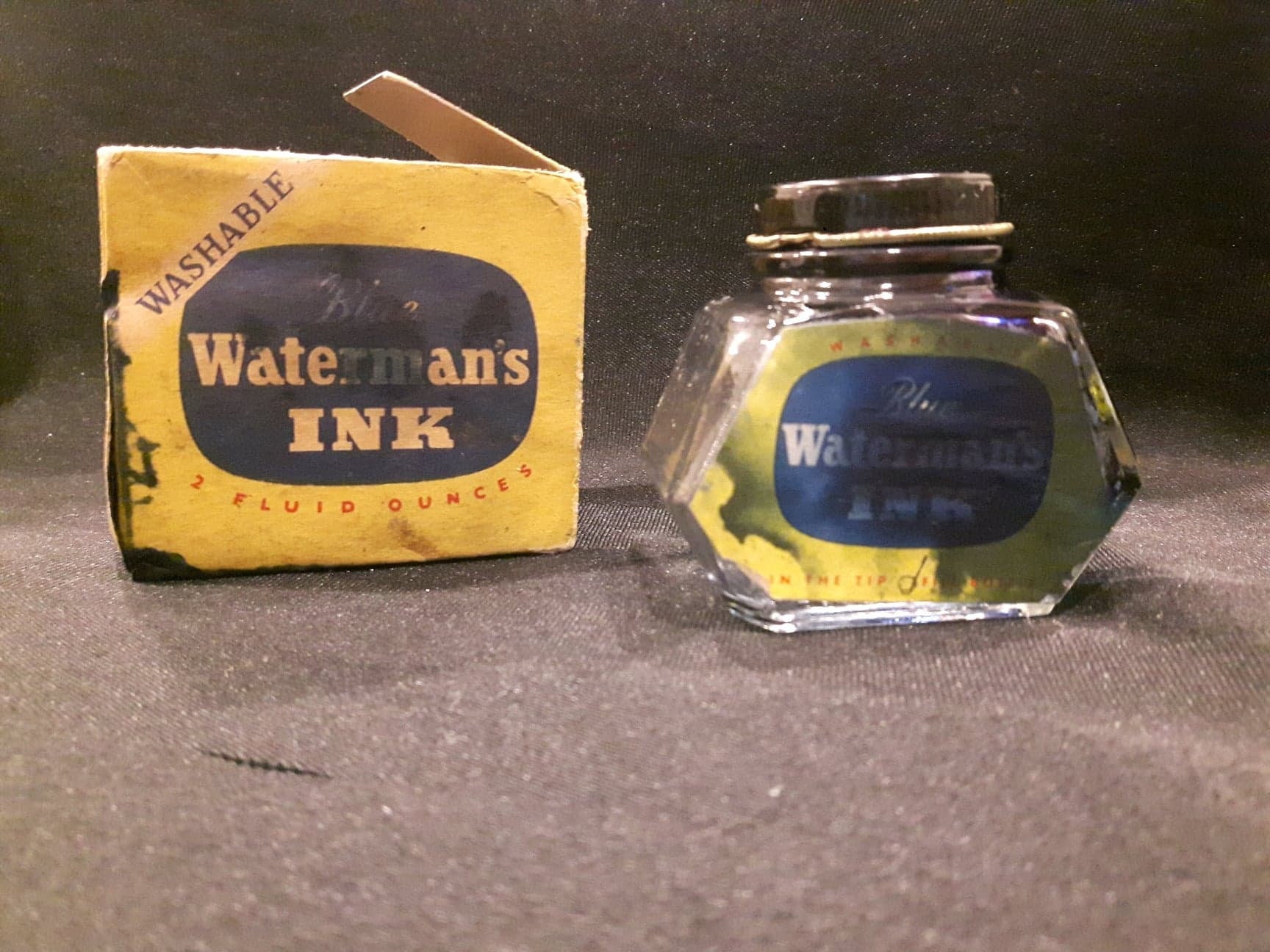 Vintage Waterman's Ink Well With Box Etsy
