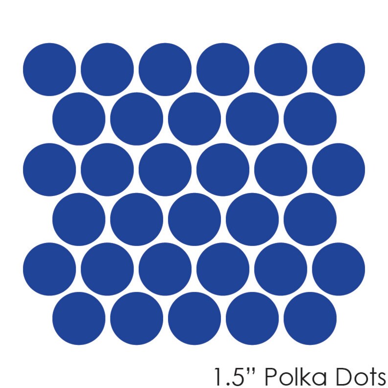 Polka Dot Decals Permanent Dots Outdoor Graphics Circle Etsy