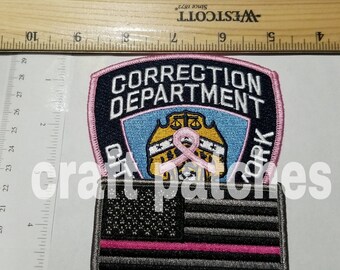 The Thin pink line cancer support patch combo law enforcement