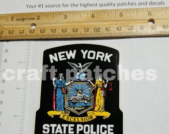 NY New York State Police outside Decal Sticks to the outside sticker