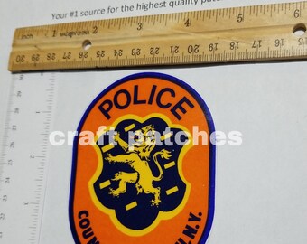 Nassau county long Island NY police Inside window Decal faces out