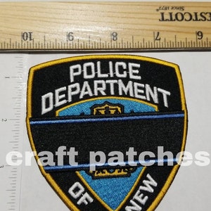 The Thin Blue Line police patch officer respect patch brand new rare custom collectors edition