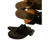Womens shoes- leather sandals- brown leather sandals- heel sandals- mule sandals- high heel T-strap- suede- Rare J. Crew- Made in Italy 8.5