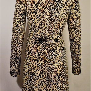 Women's coat, leopard coat, leopard print coat, long coat, leopard overcoat, maxi coat, animal print coat, ladies coat, Vintage leopard Coat image 7