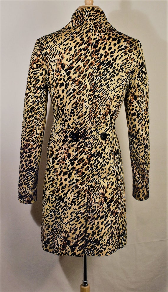 Leopard Print Coat- Long Coat- Animal Print Coat-… - image 8