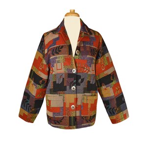 Jane Ashley Jacket- Bohemian Cotton Coat- Boho Hippie Jacket- Patchwork India Jacket- Jane Ashley Casual Lifestyle Jacket Size M