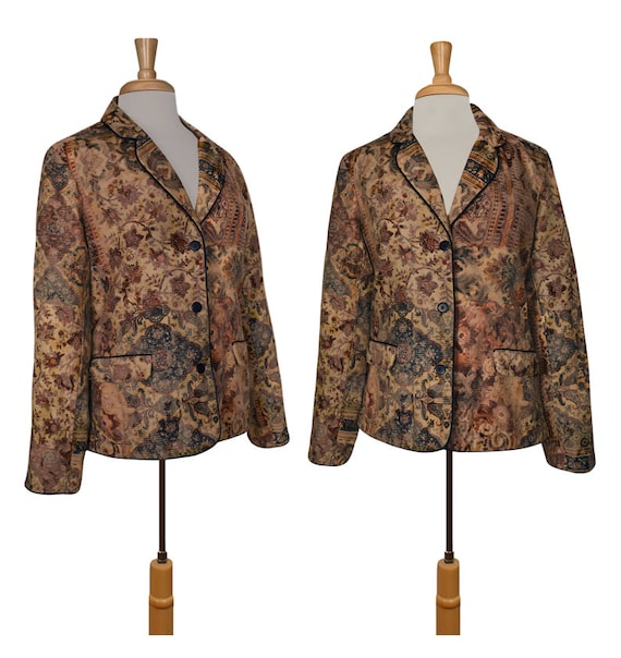 Womens Tapestry Jacket- Hippie Jacket- Boho Jacket