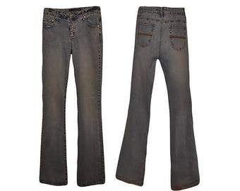 Women's Jeans, Stretch Jeans, Hip Huggers, Hip Hugger Jeans, Low Rise Jeans, Blue Jeans, Low Waist Jeans, Bootcut Jeans| One Tuff Babe- 9/10