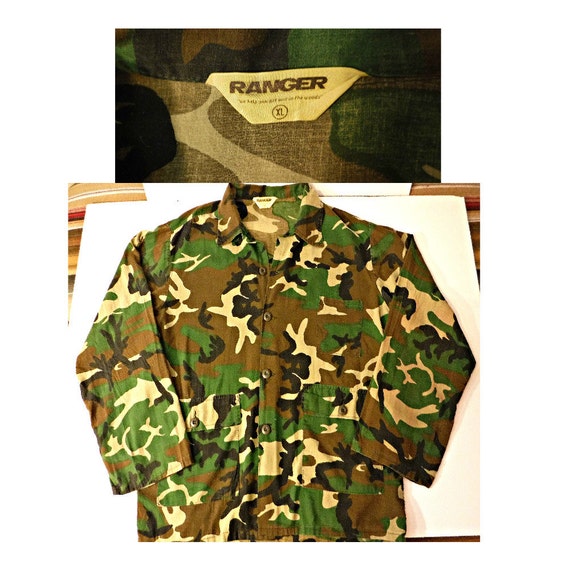 Men's Camo Shirt- Camouflage Shirt- Military Shir… - image 5