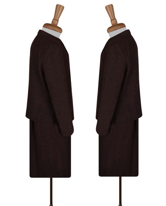 Norton McNaughton Wool Skirt Suit | Brown Skirt S… - image 5