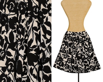 Women's Skirt- Summer Skirt- Short Skirt- Above Knee Skirt- Floral Skirt- Skirt With Pockets
