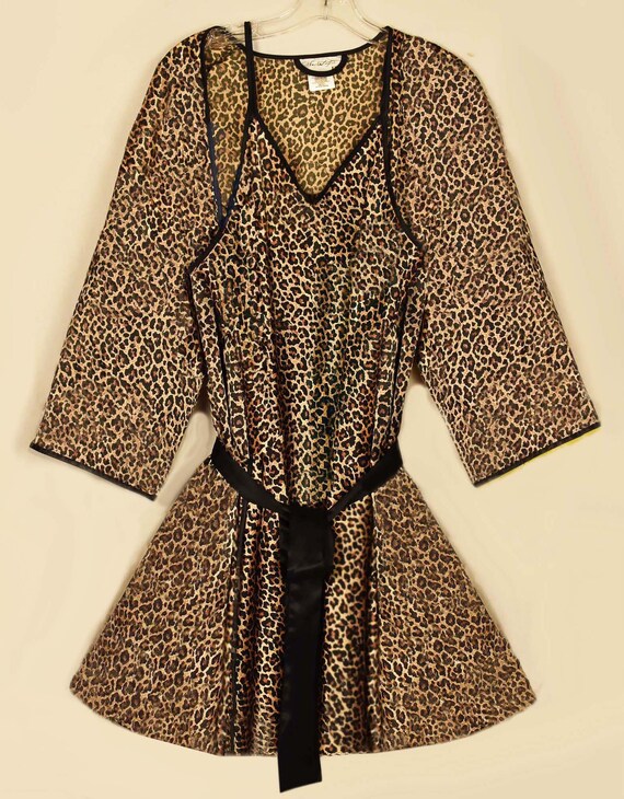 Womens Leopard Pajamas- Leopard Pajama Set- Leopa… - image 4