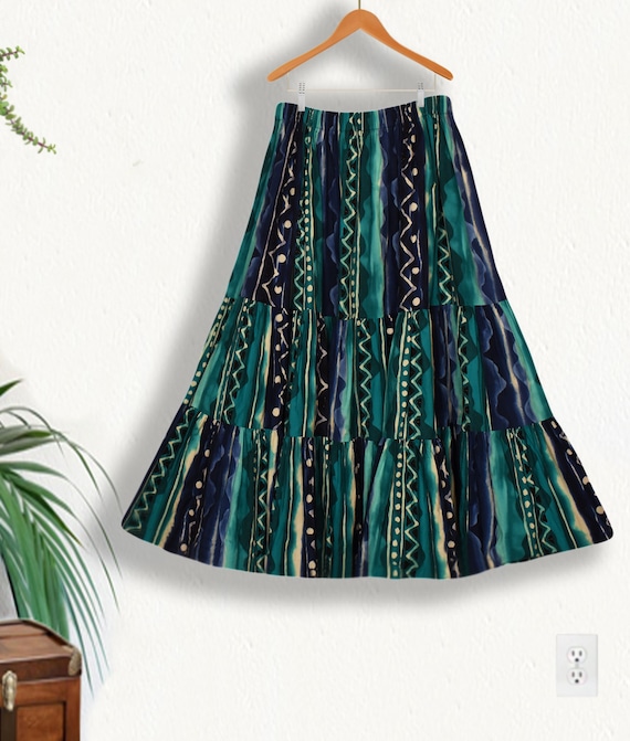 Sedona Skirt-Womens Skirt-Boho Skirt- Midi Skirt-… - image 2