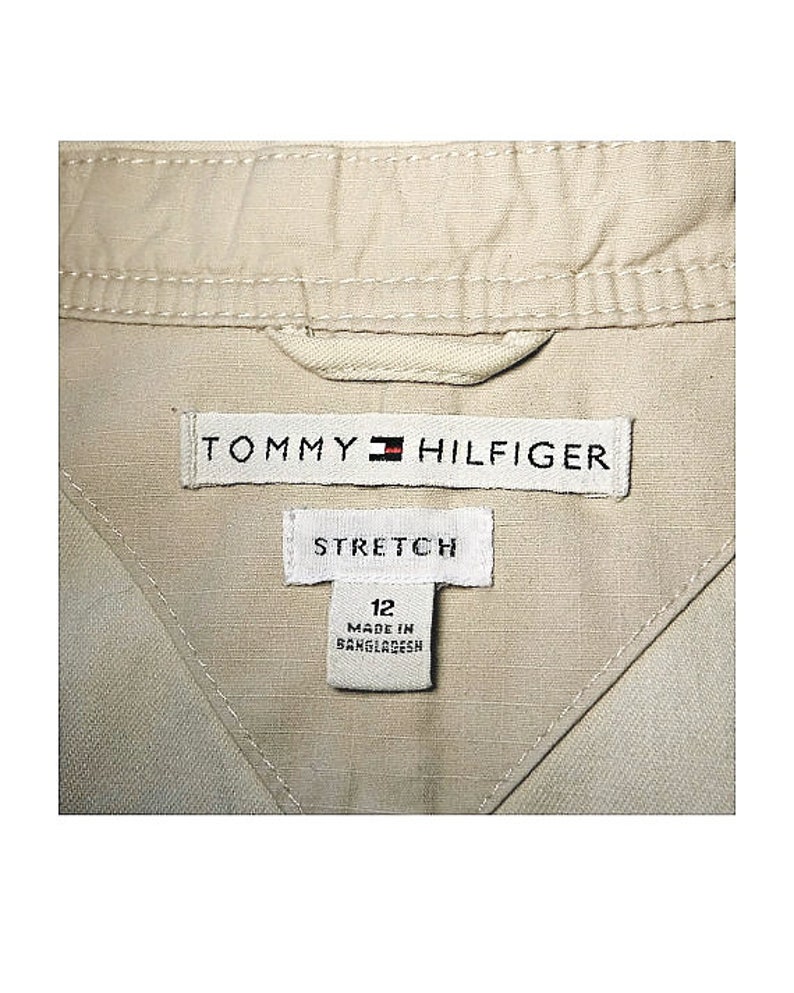 Women's White Jacket White Jean Jacket White Coat Tommy Hilfiger Jacket Women's Blazer Denim Jacket Prep Jacket White Denim Jacket 12 image 5