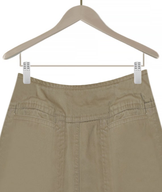 Women's Khaki Skirt- Cargo Skirt- High Waisted Sk… - image 4