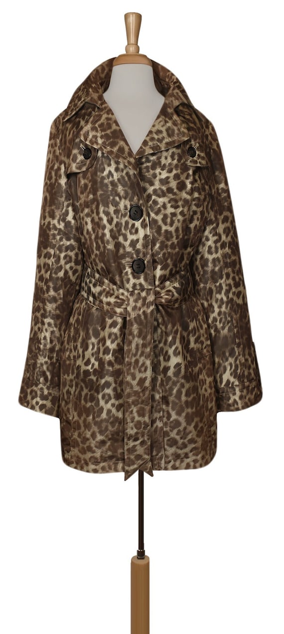 Winter Coat Women- Leopard Coat- Long Coat- Rainc… - image 2