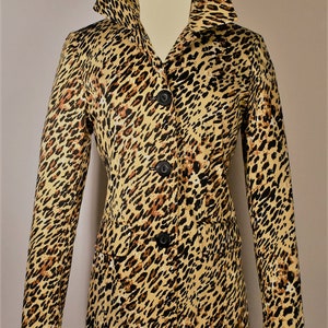 Women's coat, leopard coat, leopard print coat, long coat, leopard overcoat, maxi coat, animal print coat, ladies coat, Vintage leopard Coat image 4