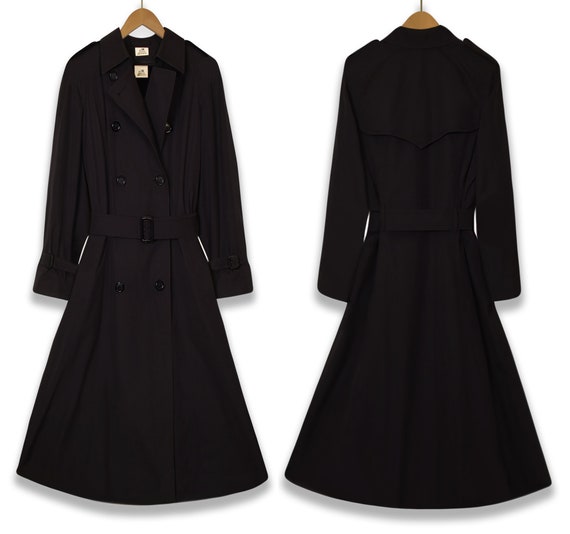 Winter Coat- Black Trench Coat- Long Black Coat- … - image 6