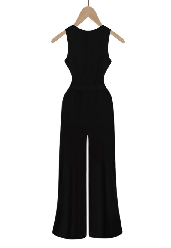 Tall Jumpsuit- Tall Black Romper- Extra Tall Jump… - image 5