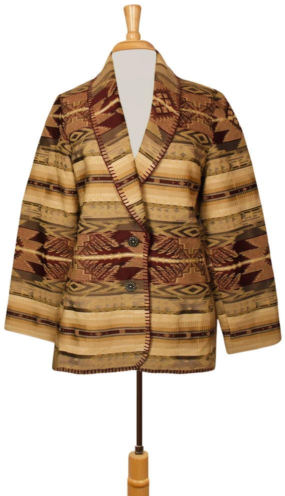 Tapestry Jacket- Tribal Jacket- Tapestry Coat- Et… - image 2