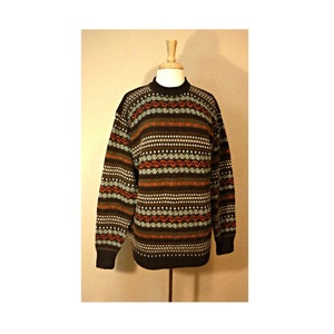 Women's Sweater, Wool sweater, Nordic sweater, Pullover Sweater, Winter Sweater, Angora Sweater, Wool Sweater Women, Vintage Pullover XL