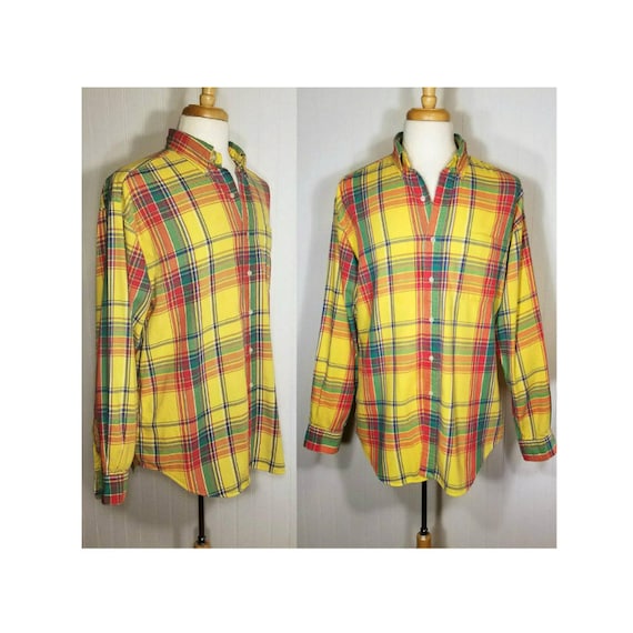 Mens Ralph Lauren Blake Shirt- Ralph Lauren Oxford Shirt- Polo Oxford Shirt- Yellow Ralph Lauren Shirt- Button Down Oxford Shirt Polo