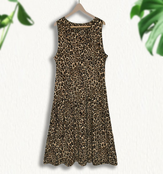 Women's Leopard Dress- Leopard Print Dress- Leopa… - image 3