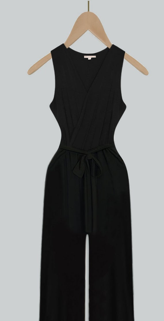 Tall Jumpsuit- Tall Black Romper- Extra Tall Jump… - image 3