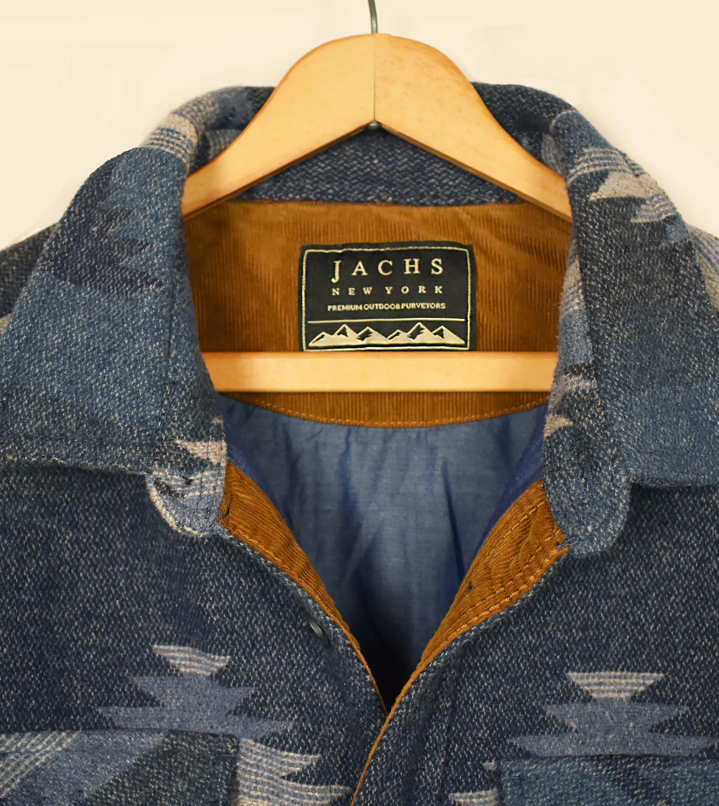 Jachs New York Wool Blend Jacket- Native American Print Jacket