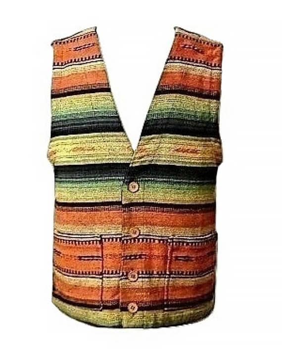 Men's Vest- Nepal Vest- Indian Vest- Ethnic Hippi… - image 2