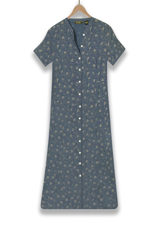 Women's Long Midi Dress- Vintage Button Up Dress-… - image 5