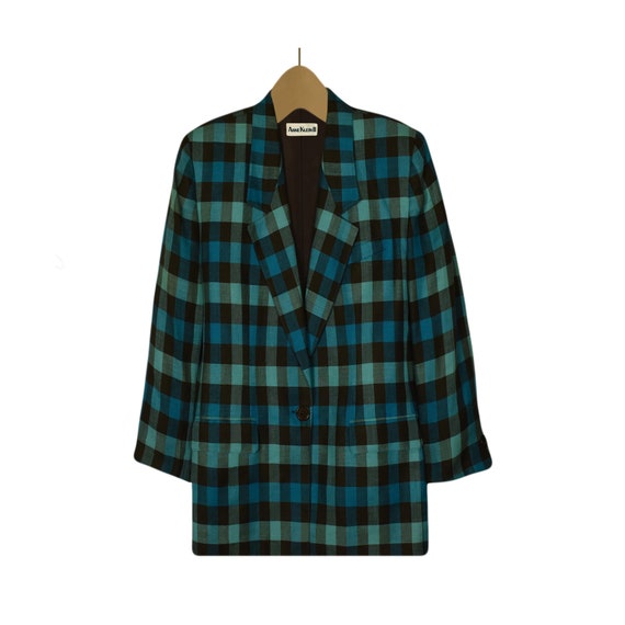 Anne klein plaid blazer best sale