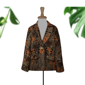 Tapestry Jacket- Tapestry Coat- Vintage Tapestry Jacket- Carpet Coat- Plus Size Tapestry Jacket- Hippie Jacket- Festival Renaissance Jacket