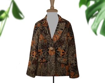 Tapestry Jacket- Tapestry Coat- Vintage Tapestry Jacket- Carpet Coat- Plus Size Tapestry Jacket- Hippie Jacket- Festival Renaissance Jacket