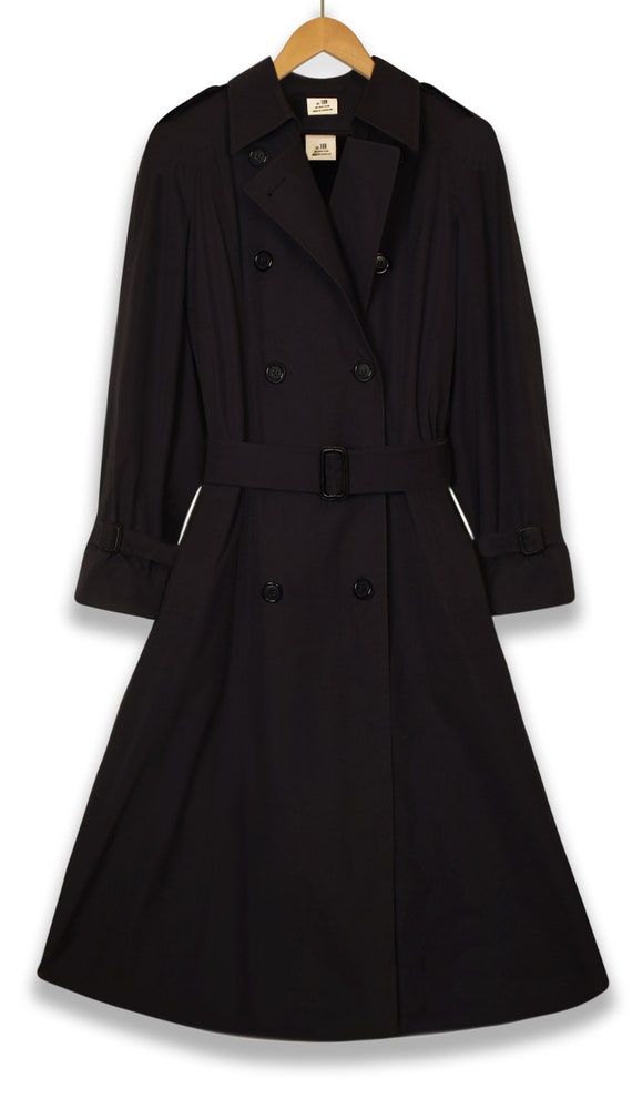 Winter Coat- Black Trench Coat- Long Black Coat- … - image 2