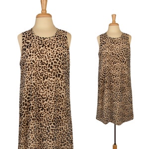 Leopard Dress- Leopard Print Dress- Animal Print Dress- Leopard Dress Vintage- Womens Dress- Cheetah Dress- Cheetah Print Dress- A Line 14