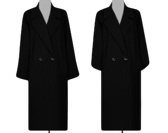 Women's Wool Coat- Winter Coat- Long Coat- Maxi Coat- Long Black Coat- Pea Coat- Overcoat- Formal Coat- Black Wool Coat- Black Maxi Coat  10