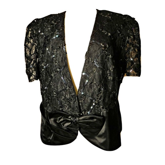 Lace shop sequin jacket