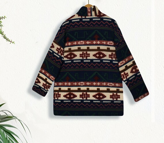 Womens Pullover- Plus Size Pullover- Fleece Pullover- Sherpa Pullover- Tribal Pullover- Southwestern Pullover View 4