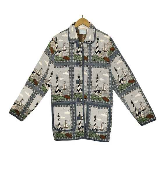 Vintage Tapestry Jacket- Women's Tapestry Jacket-… - image 1